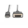 DIGITUS DP - DVI-D Kabel 3M schwarz DP - DVI mit Verriegelung DP 1.1a