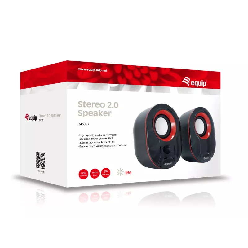 Lautsprecher Equip Stereo 2.0, 3 W Leistung