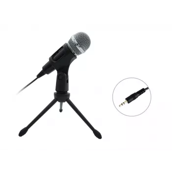 Equip Mini Desk Microphone, Tischmikrofon, -30 dB, 30 - 16000 Hz, 2200 Ω, Kabelgebunden, 3,5 mm (1/8 Zoll)
