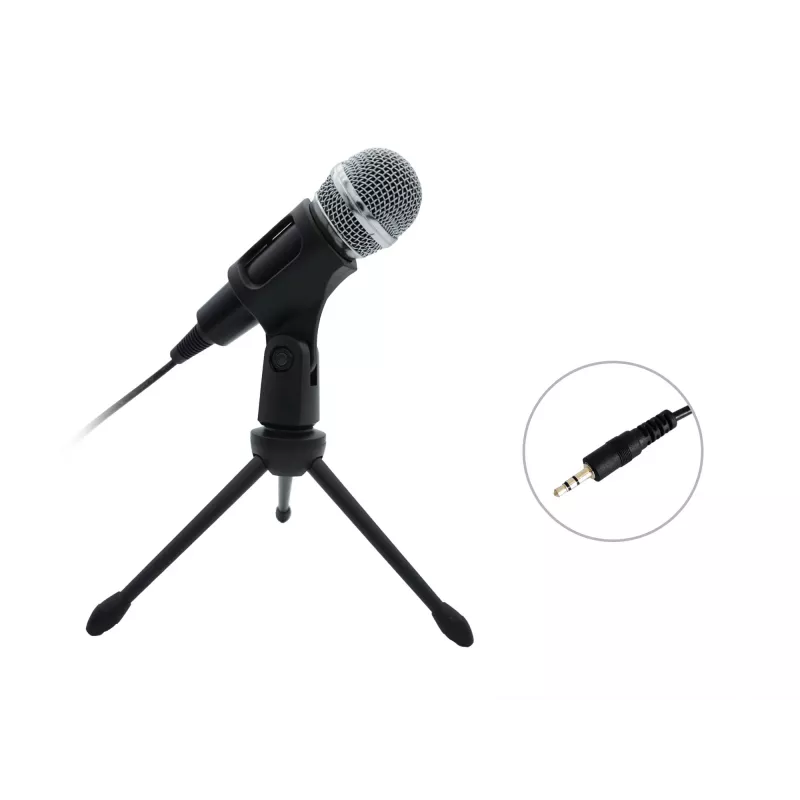 Equip Mini Desk Microphone, Tischmikrofon, -30 dB, 30 - 16000 Hz, 2200 Ω, Kabelgebunden, 3,5 mm (1/8 Zoll)
