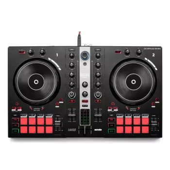 Hercules INPULSE 300 MK2 Vinyl-Scratcher Schwarz, Rot