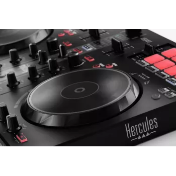 Hercules INPULSE 300 MK2 Vinyl-Scratcher Schwarz, Rot
