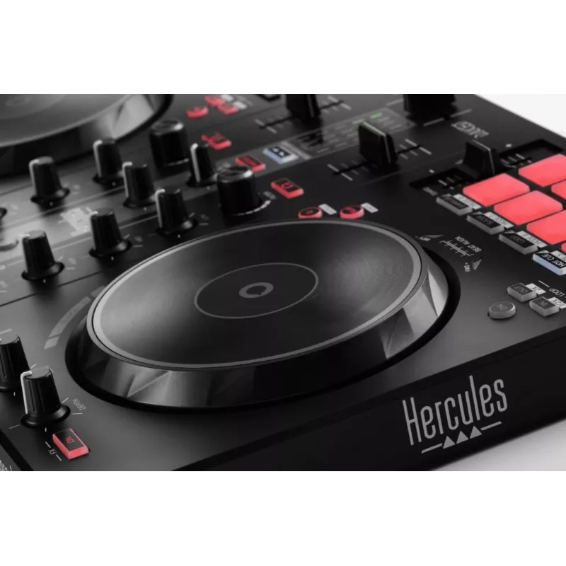 Hercules INPULSE 300 MK2 Vinyl-Scratcher Schwarz, Rot