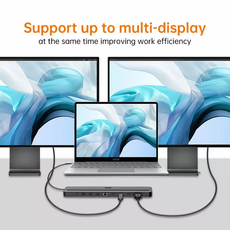 Acer 13-in-1 Type-C Minidock Wired USB 3.2 Gen 1 Schwarz