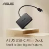 ASUS USB-C Mini Dock Kabelgebunden USB 3.2 Gen 2 (3.1 Gen 2) Typ-C Schwarz