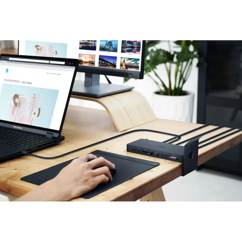 Dockingstation ASUS DC500 Thunderbolt 4 Triple 4K, 150W PD, 3 Displays, 2x HDMI 2.1, 2x USB‑A, 2x USB2.0, RJ‑45, MicroSD
