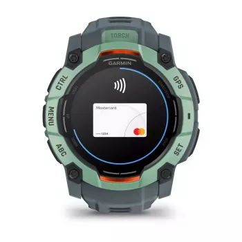 Smartwatch GARMIN Instinct 3 AMOLED — 50 mm Gehäuse, AMOLED 1,3 Zoll, GPS/GLONASS/Galileo, 10 ATM, 24-Tage-Akku