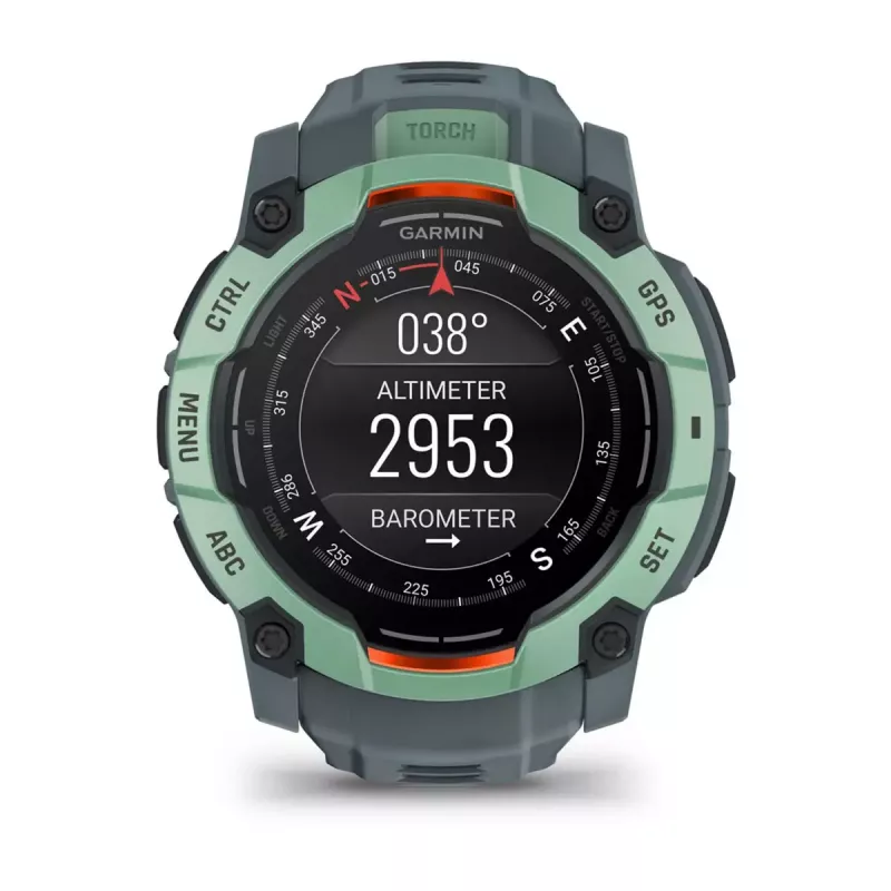 Smartwatch GARMIN Instinct 3 AMOLED — 50 mm Gehäuse, AMOLED 1,3 Zoll, GPS/GLONASS/Galileo, 10 ATM, 24-Tage-Akku