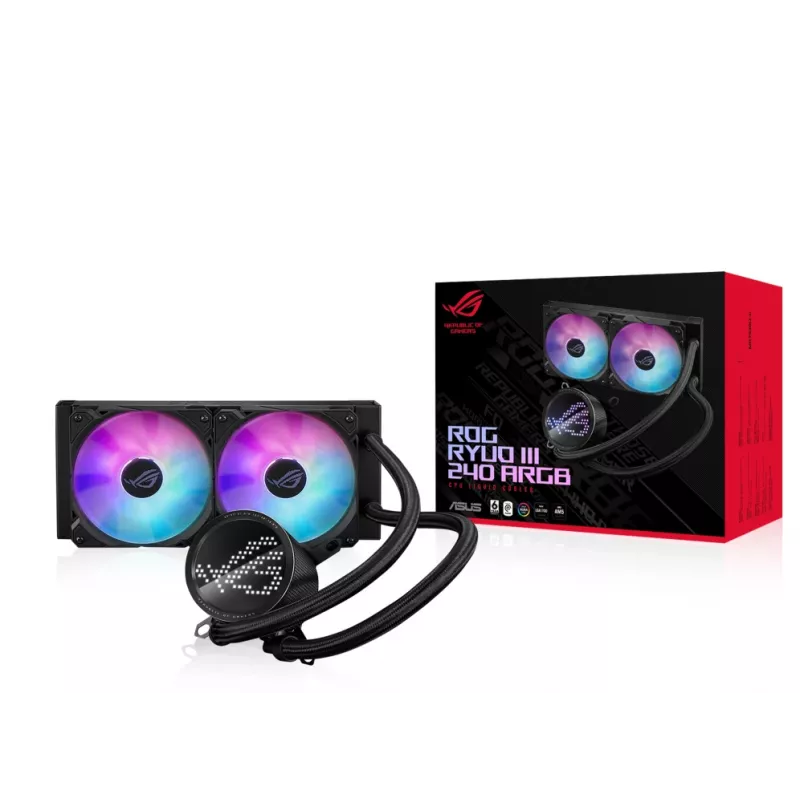 ASUS ROG Ryuo III 240 ARGB Prozessor-Flüssigkeitskühlung 12 cm schwarz