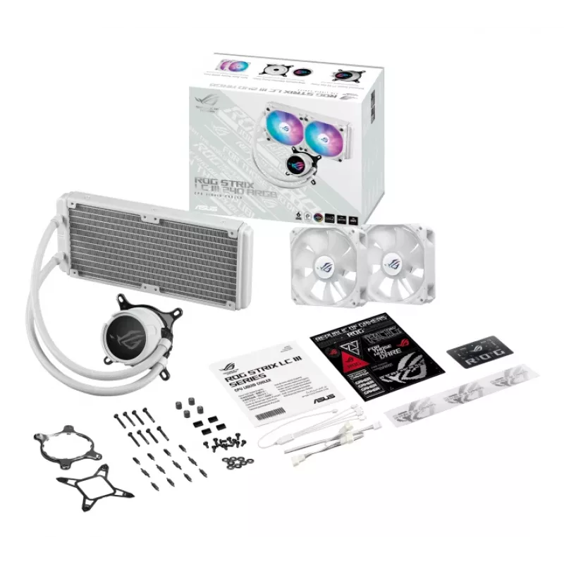 ASUS ROG Strix LC III 240 ARGB White Edition Prozessor Flüssigkeitskühlungsset 12 cm