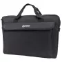 Manhattan London Laptoptasche 17,3 Zoll, Toploader, Schwarz, LOW COST, Zubehörfach, Schultergurt (abnehmbar), Notebooktasche, Drei Jahre Garantie