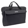 Manhattan London Laptoptasche 17,3 Zoll, Toploader, Schwarz, LOW COST, Zubehörfach, Schultergurt (abnehmbar), Notebooktasche, Drei Jahre Garantie