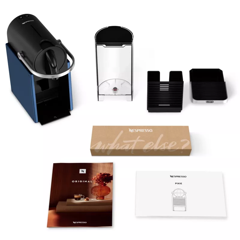 De'Longhi Nespresso Pixie EN127.BL Kapsel-Kaffeemaschine, 1 l Wassertank, 19 bar, 1260 W, blau