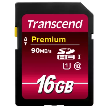 Flash Memory Transcend 16 GB SDHC UHS-I TS16GSDU1
