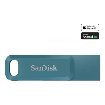 WESTERN DIGITAL SanDisk Ultra Dual Drive Go - 1 TB USB-Stick - USB-C / USB-A - Navagio Bay