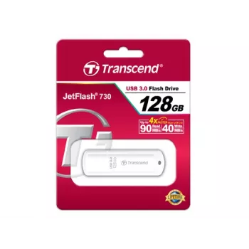 TRANSCEND Jetflash 730 - 128GB USB-Stick - USB 3.0 - Weiß