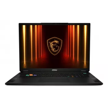 MSI Stealth 18 HX AI A2XWIG-042 Intel Core Ultra 9 275HX Laptop 45,7 cm (18 Zoll) UHD+ 64 GB DDR5-SDRAM 2 TB SSD NVIDIA GeForce RTX 5080 Wi-Fi 7 (802.11be) Windows 11 Pro Schwarz