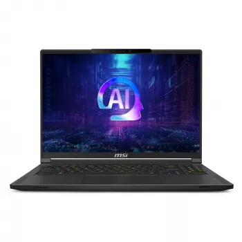 MSI Stealth A16 AI+ A3XWIG-043 AMD Ryzen AI 9 HX 370 Laptop 40,6 cm (16 Zoll) Quad HD+ 32 GB LPDDR5x-SDRAM 2 TB SSD NVIDIA GeForce RTX 5080 Wi-Fi 7 (802.11be) Windows 11 Home Schwarz