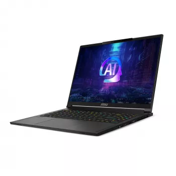 MSI Stealth A16 AI+ A3XWIG-043 AMD Ryzen AI 9 HX 370 Laptop 40,6 cm (16 Zoll) Quad HD+ 32 GB LPDDR5x-SDRAM 2 TB SSD NVIDIA GeForce RTX 5080 Wi-Fi 7 (802.11be) Windows 11 Home Schwarz