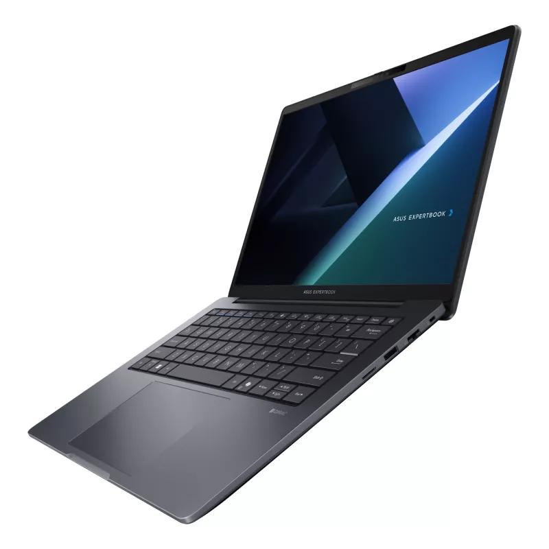 ASUS ExpertBook B3 B3405CCA-LY0067X Intel Core Ultra 7 155H Laptop 35,6 cm (14 Zoll) WUXGA 16 GB DDR5-SDRAM 512 GB SSD Wi-Fi 6E (802.11ax) Windows 11 Pro Deutsch Schwarz, Grau