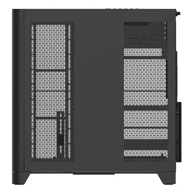 PC-Gehäuse Thermaltake View 390 Air Midi Tower — Schwarz, unterstützt PS2-Netzteile, 3,5-Zoll-HDDs, 2,5-Zoll-SSDs, bis zu 200-mm-Frontlüfter