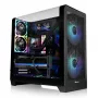 PC-Gehäuse Thermaltake View 390 Air Midi Tower — Schwarz, unterstützt PS2-Netzteile, 3,5-Zoll-HDDs, 2,5-Zoll-SSDs, bis zu 200-mm-Frontlüfter