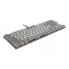 Mechanische Tenkeyless-Tastatur Cherry KC 500 MX LP TKL — QWERTZ Deutsch, USB, 88 Tasten, Grau