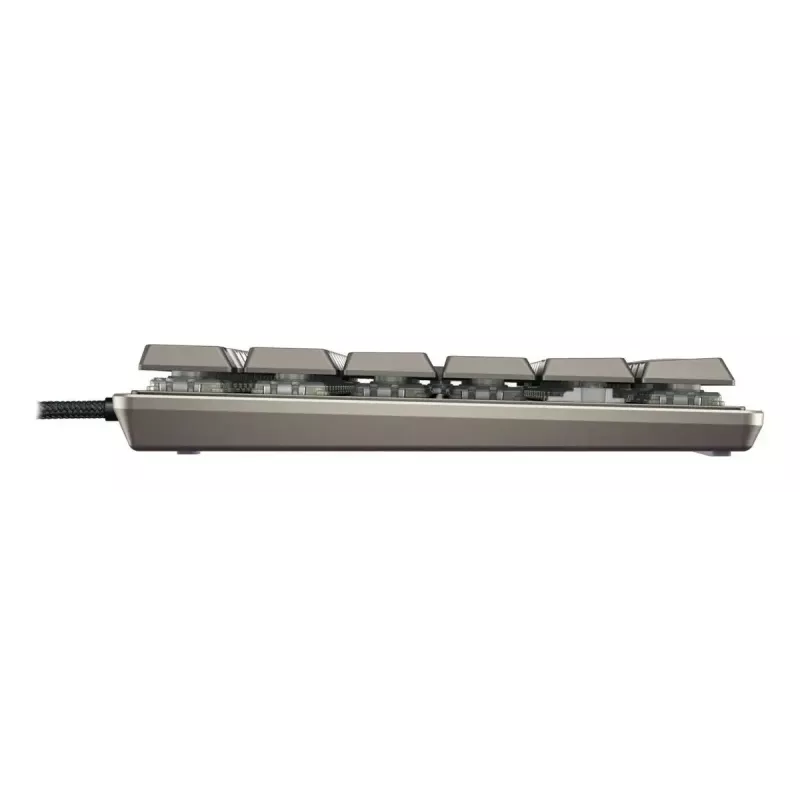 Mechanische Tenkeyless-Tastatur Cherry KC 500 MX LP TKL — QWERTZ Deutsch, USB, 88 Tasten, Grau