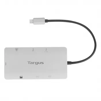 Targus DOCK423EU Laptop-Dockingstation/Port-Replikator Kabelgebunden USB 3.2 Gen 1 (3.1 Gen 1) Typ-C Silber