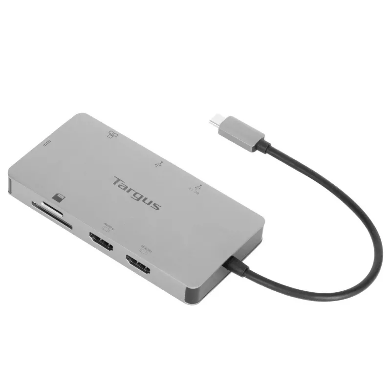 Targus DOCK423EU Laptop-Dockingstation/Port-Replikator Kabelgebunden USB 3.2 Gen 1 (3.1 Gen 1) Typ-C Silber