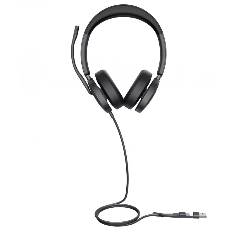 Yealink UH48 Dual Teams USB-C/A Headset, kabelgebunden, Anrufe/Musik, 20–20000 Hz, 169 g, Headset, Schwarz
