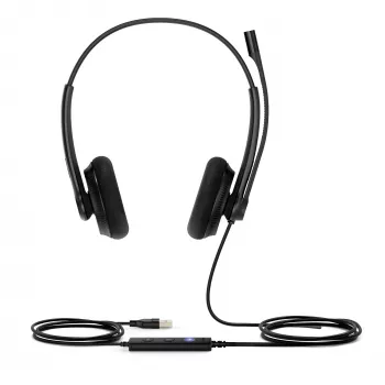 Yealink UH34 Lite Dual Teams Headset, Kabelgebunden, 20 - 20000 Hz, Büro/Callcenter, 110 g, Headset, Schwarz