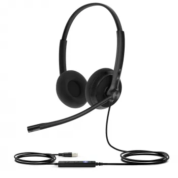 Yealink UH34 Lite Dual Teams Headset, Kabelgebunden, 20 - 20000 Hz, Büro/Callcenter, 110 g, Headset, Schwarz