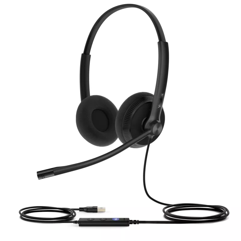 Yealink UH34 Lite Dual Teams Headset, Kabelgebunden, 20 - 20000 Hz, Büro/Callcenter, 110 g, Headset, Schwarz