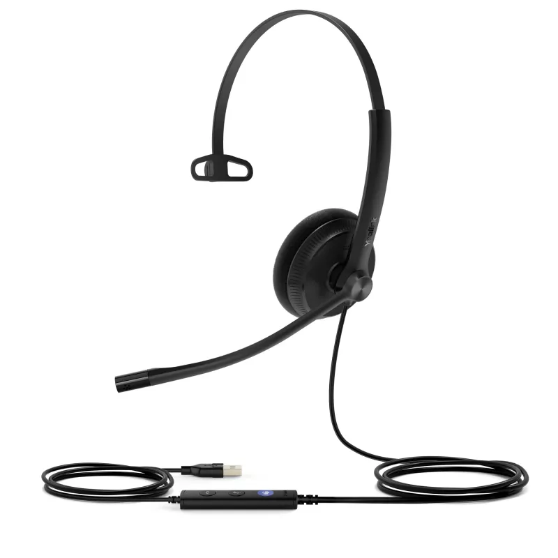 Yealink UH34 Lite Mono Teams Headset, Kabelgebunden, 20 - 20000 Hz, Büro/Callcenter, 84 g, Headset, Schwarz