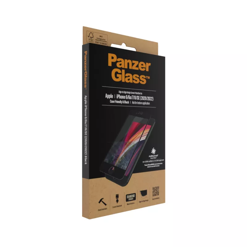 PanzerGlass® Displayschutz iPhone 8 | 7 | 6s | 6 | SE (2020/2022) | Edge-to-Edge