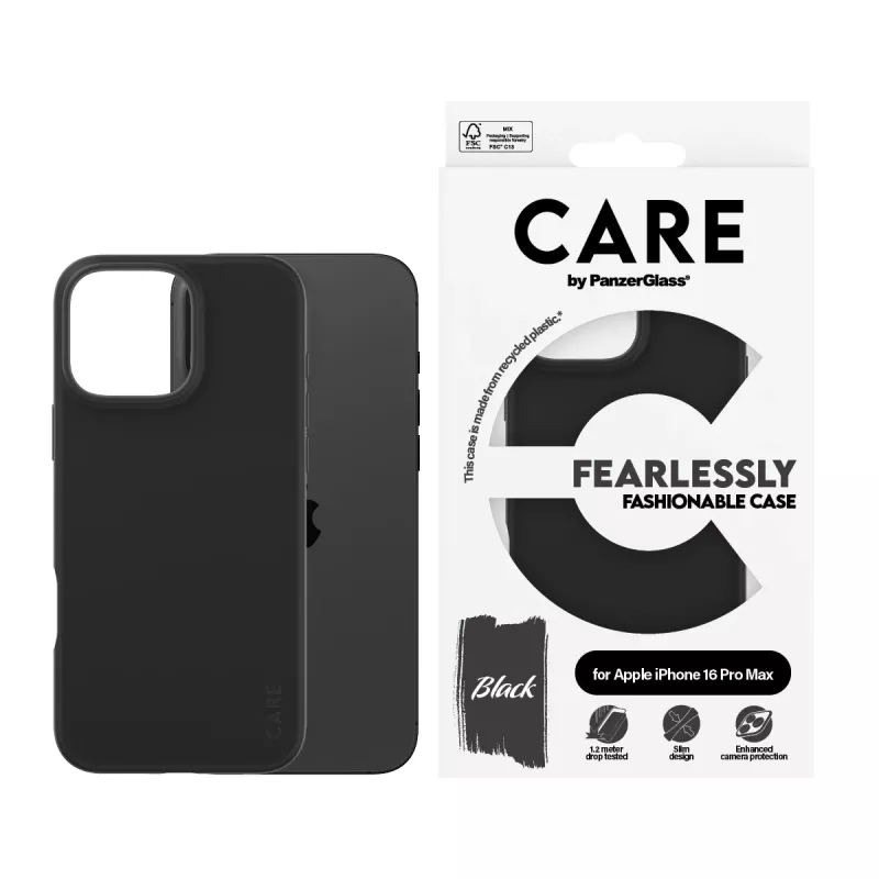 PanzerGlass CARE™ by ® Case Schwarz iPhone 16 Pro Max