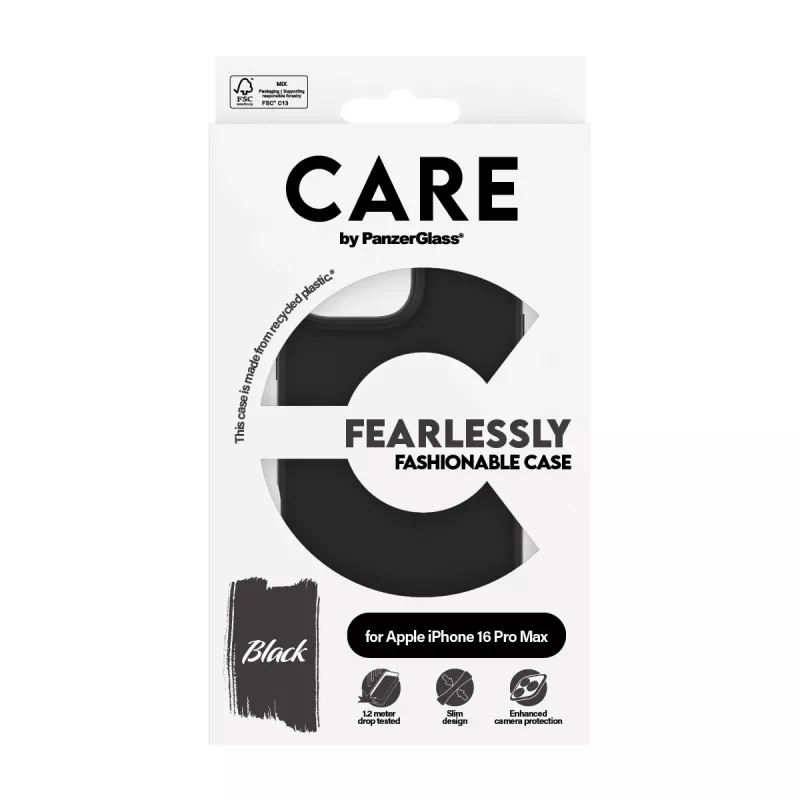 PanzerGlass CARE™ by ® Case Schwarz iPhone 16 Pro Max