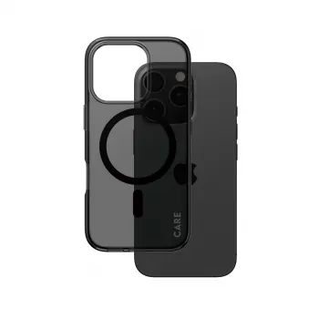 Cover PanzerGlass CARE by Flagship Case Urban Combat Smokey w. Schwarz MagSafe iPhone '24 6.3 inch Pro