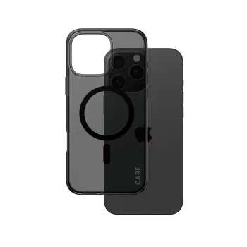 PanzerGlass CARE™ by ® Urban Combat Case Smokey w. Schwarz MagSafe iPhone 16 Pro Max