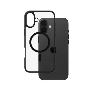 PanzerGlass CARE™ by ® Urban Combat Case Transparent mit schwarzem Rahmen & MagSafe für iPhone 16 Plus