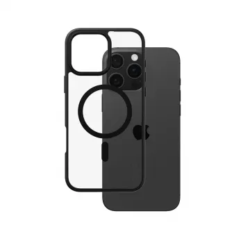 PanzerGlass CARE™ by ® Urban Combat Case Transparent mit schwarzem Rahmen & MagSafe für iPhone 16 Pro Max
