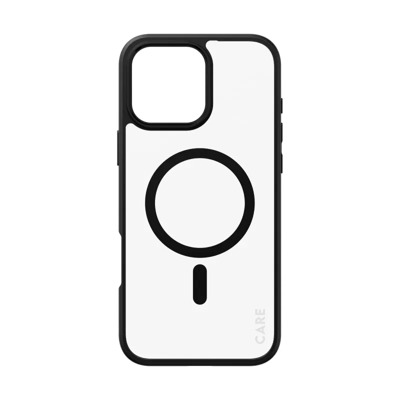PanzerGlass CARE™ by ® Urban Combat Case Transparent mit schwarzem Rahmen & MagSafe für iPhone 16 Pro Max