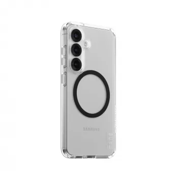 PanzerGlass CARE™ by ® Urban Combat Hülle transparent mit Schwarz Qi-kompatibel Samsung Galaxy S25