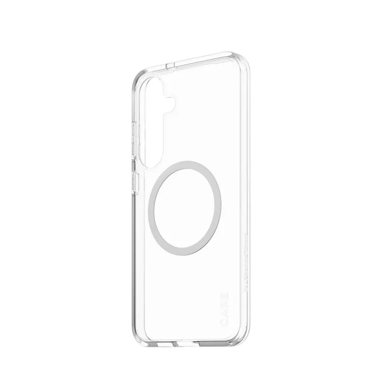 PanzerGlass CARE™ by ® Urban Combat Hülle, transparent, mit Weiß, Qi-kompatibel für Samsung Galaxy S25+