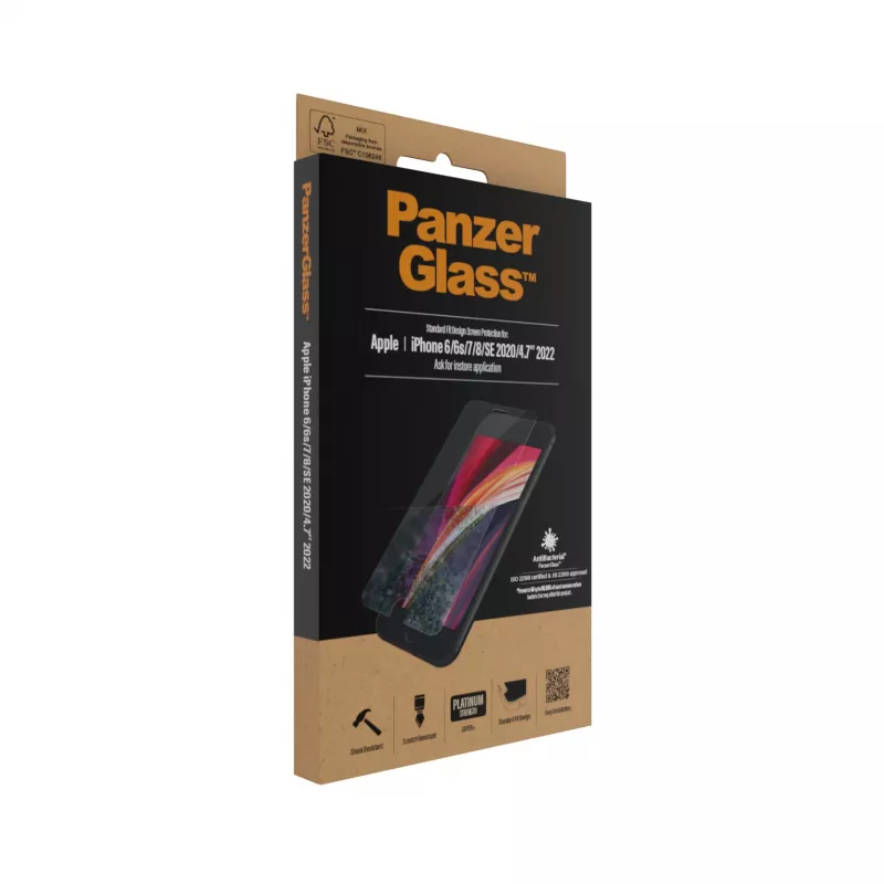 PanzerGlass ® Displayschutz iPhone 8 | 7 | 6s | 6 | SE (2020/2022) | Standard Fit