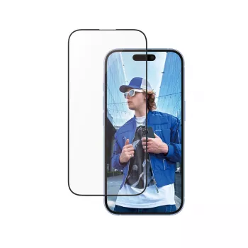 PanzerGlass ® Displayschutz Aluminiumrahmen iPhone 16 | 15 | Ultra-Wide Fit