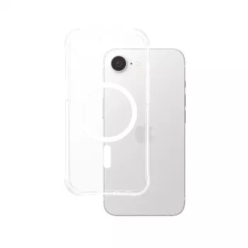 PanzerGlass CARE™ by ® Samba Hülle transparent mit weißem Qi-kompatibel iPhone 17e | 16e