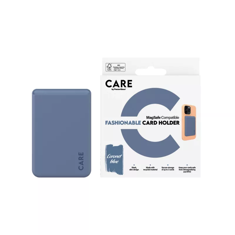 PanzerGlass CARE™ by ® Kartenhalter Blau iPhone, Hülle, Apple, Apple - iPhone, Blau
