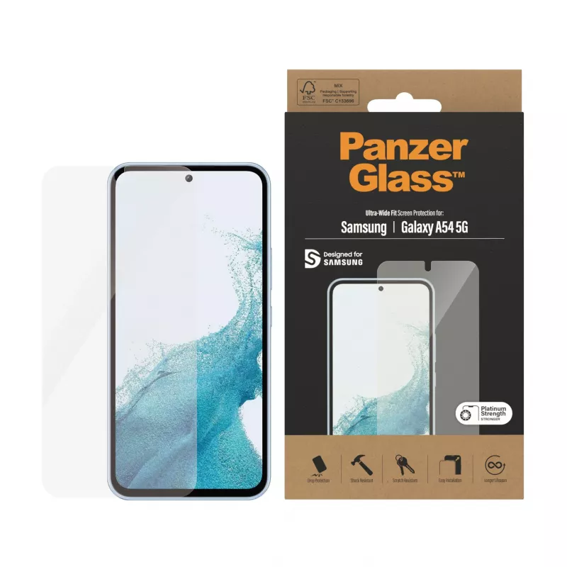PanzerGlass ® Displayschutzfolie Samsung Galaxy A54 5G | Ultra-Wide Fit